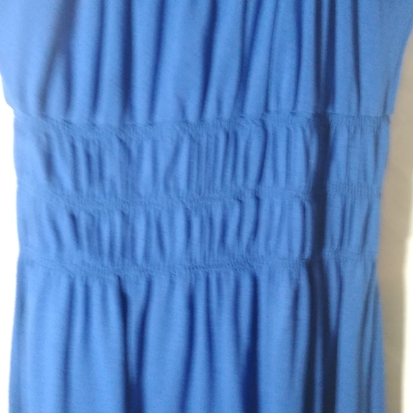 Maurices Periwinkle Elastic Ruched Waist Short Sleeve Baby Doll Style Dress XL - Picture 6 of 13